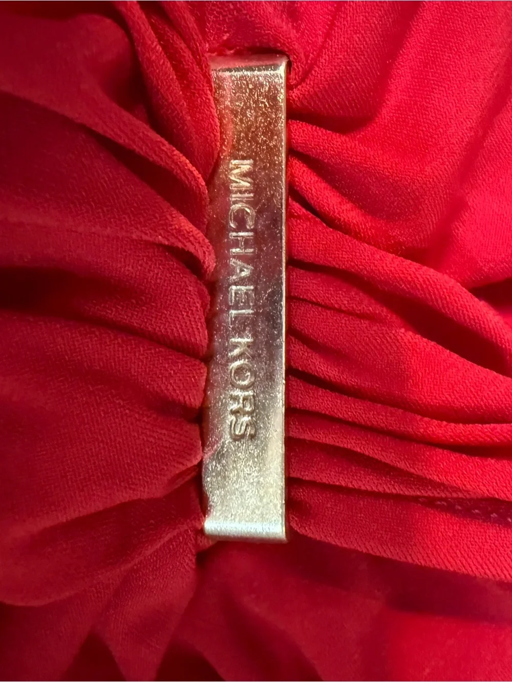 Sleeveless Red Twist-Front Dress-Michael Michael Kors (small) NWT - Picture 8 of 12